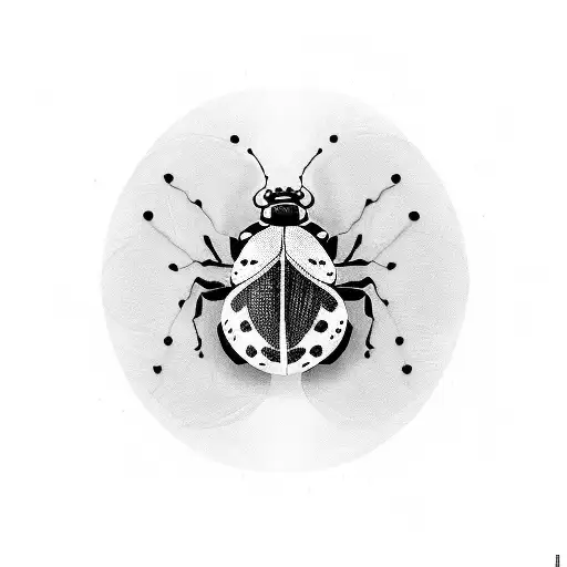 Ladybug tattoo design idea