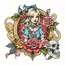alice tattoo design idea