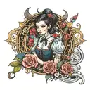 alice tattoo design idea