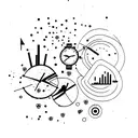 time 0 tattoo design idea