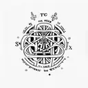 skinny cross , with the phrase" this too shall pass" ; organic structure of seratonin and a semicolon tattoo design idea