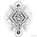 skinny cross , with the phrase" this too shall pass" ; organic structure of seratonin and a semicolon tattoo design idea
