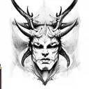 devil tattoo design idea