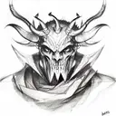 devil tattoo design idea