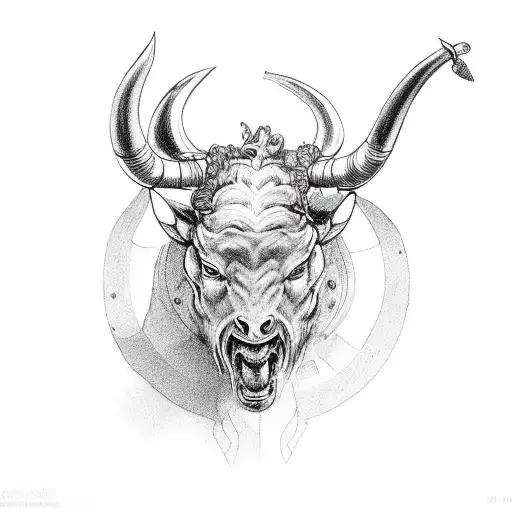 Minotaur tattoo design idea