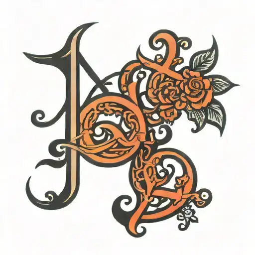 ambigram of the words  Ashleigh and Love tattoo design idea