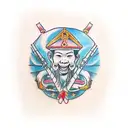 Thailand and Cambodia and Vietnam  tattoo design idea