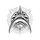 hammerhead sharks tattoo design idea