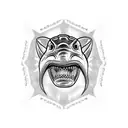 hammerhead sharks tattoo design idea