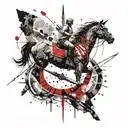 Sagittarius and Jupiter  tattoo design idea