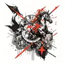 Sagittarius and Jupiter  tattoo design idea