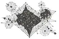 Sagittarius constellation tattoo design idea