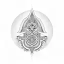 Hamsa Symbol tattoo design idea