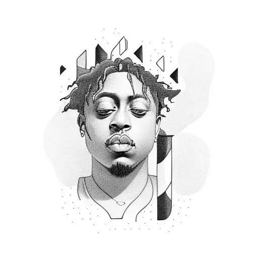 juice wrld tattoo design idea