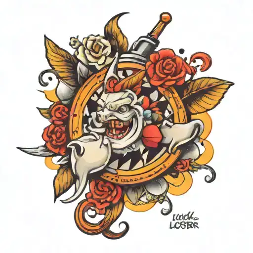 Luck is for Losers tattoo design idea