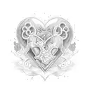 Crying Heart tattoo design idea