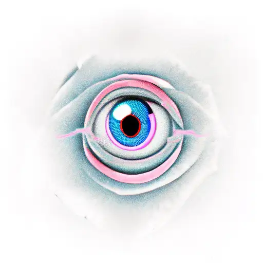 rose swallow eye tattoo design idea