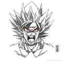 goku com roupa do Naruto  tattoo design idea