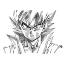 goku com roupa do Naruto  tattoo design idea
