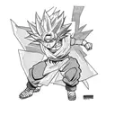 goku com roupa do Naruto  tattoo design idea