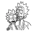 rick and morty tattoo design idea