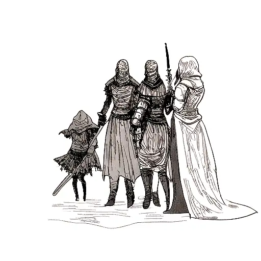 Fromsoft design dark souls 1 darksouls 2 darksouls 3 elden ring bloodborne armoured core tattoo design idea