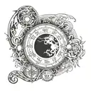 want a tatoo design combining my name, date of birth &zodiac sign tattoo design idea