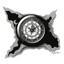 Clock tattoo design idea