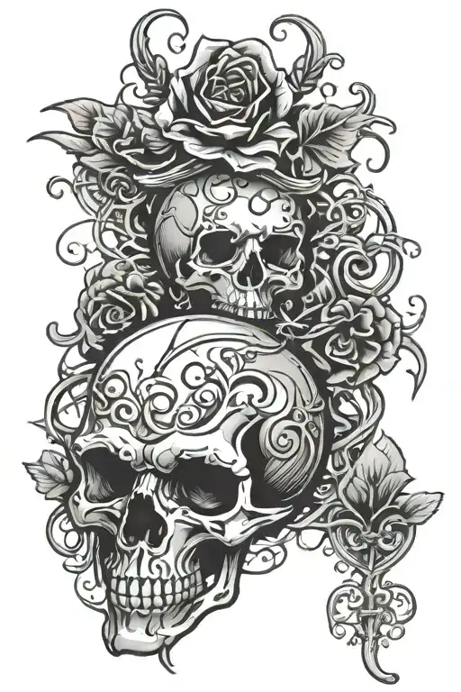 chrome heart without cross grunge y2k no skull tattoo design idea