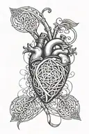 chrome heart without cross grunge y2 tattoo design idea