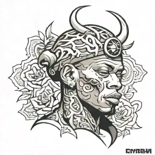 Dennis rodman tattoo design idea