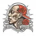 Dennis rodman tattoo design idea