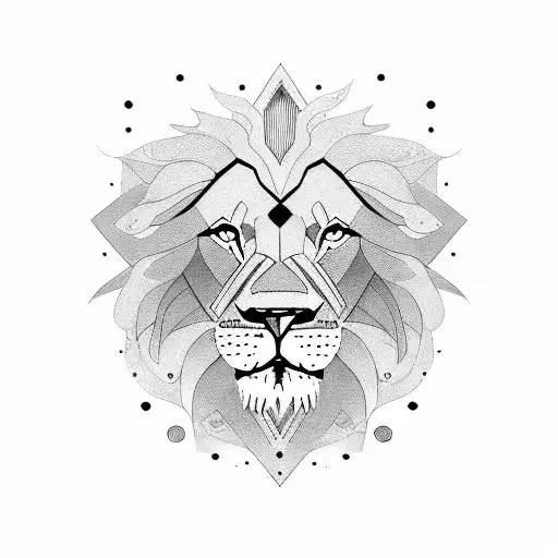 Lion traveler senderismo mountain sea time tattoo design idea