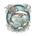 dolphin tattoo design idea