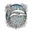 dolphin tattoo design idea