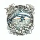 dolphin tattoo design idea