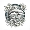 dolphin tattoo design idea
