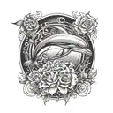 dolphin tattoo design idea