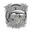 dolphin tattoo design idea