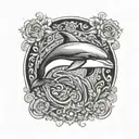 dolphin tattoo design idea