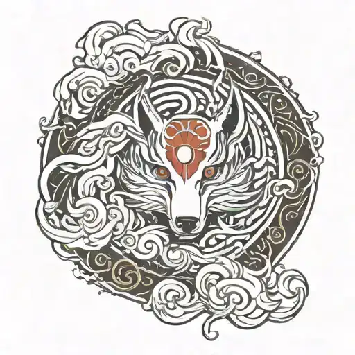Amaterasu tattoo design idea