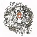 Amaterasu tattoo design idea
