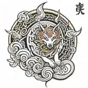 Amaterasu tattoo design idea