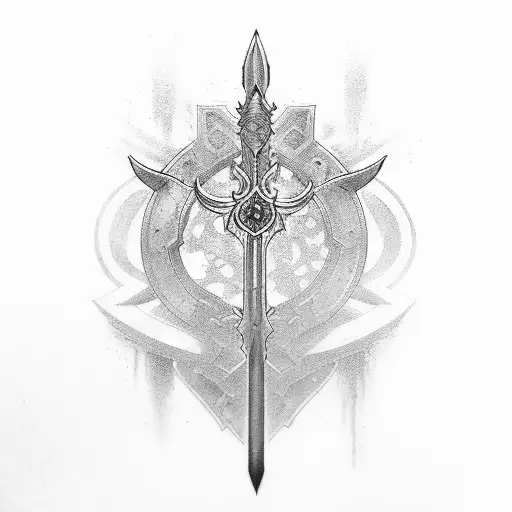 kirito swords tattoo design idea