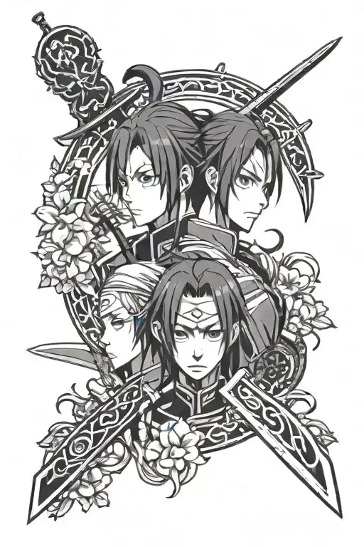 sword art online tattoo design idea