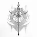 kirito swords tattoo design idea