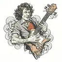 Angus Young tattoo design idea