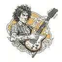 Angus Young tattoo design idea