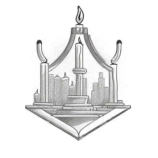 A candlestick chart graphically tattooed on the client's forearm, representing their love for analyzing stock trends tattoo design idea