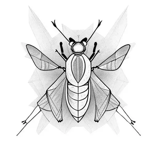Grasshopper tattoo design idea
